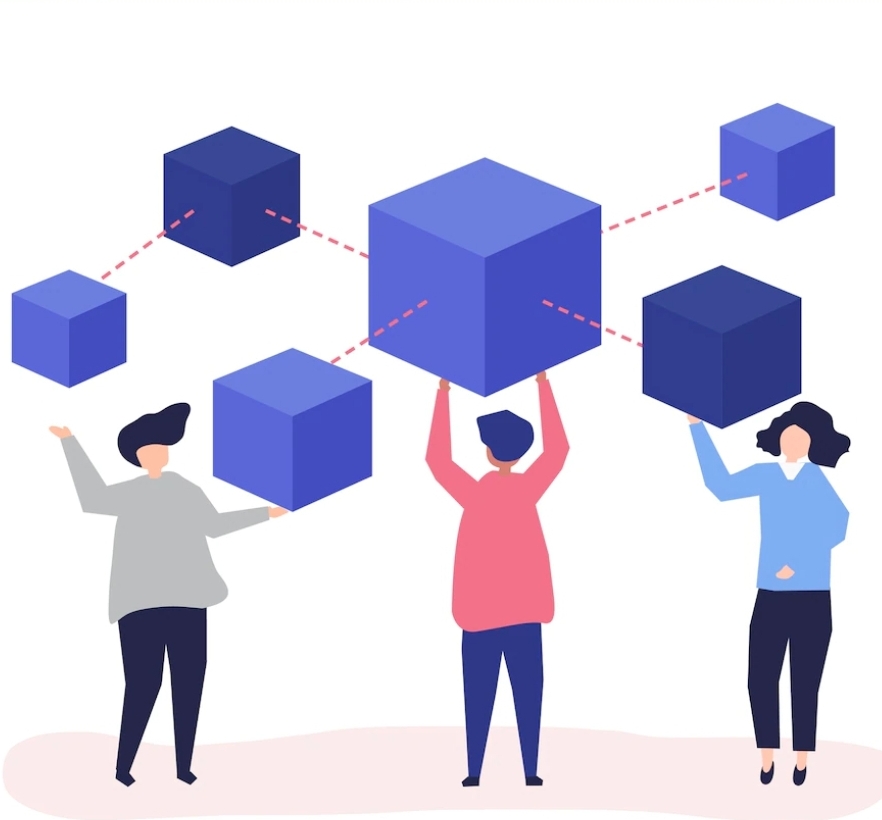 Illustration of cryptocurrency decentralisation
