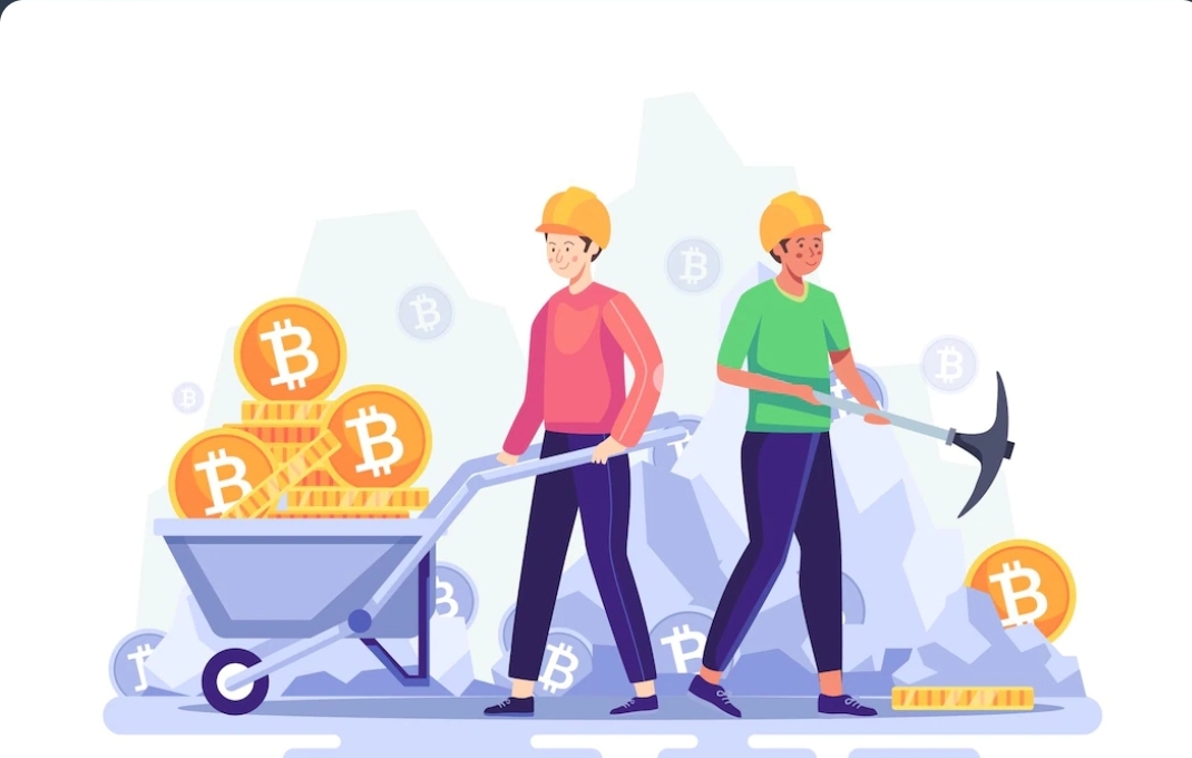 Illustration of Bitcoin mining