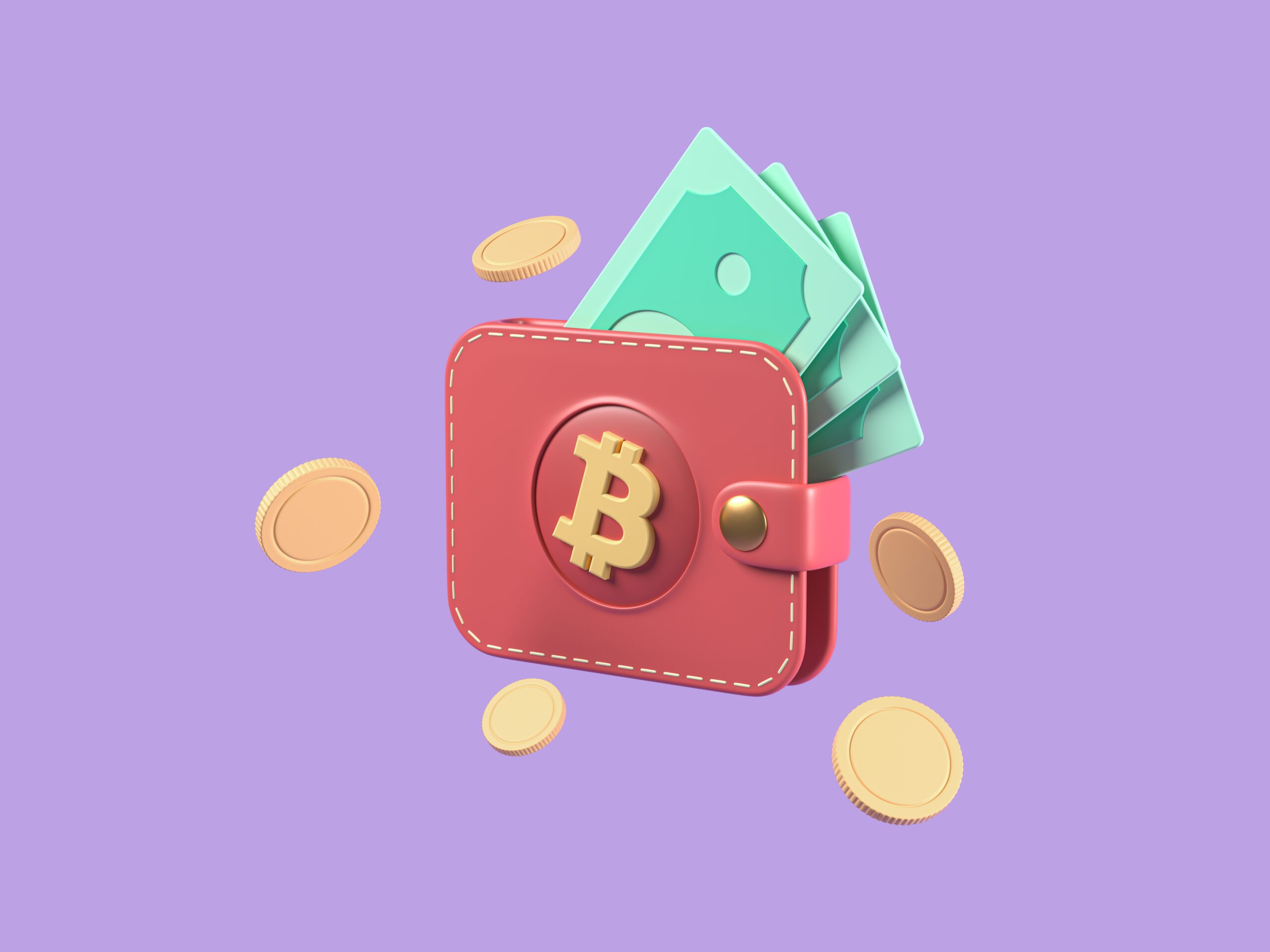 Bitcoin wallet with cash