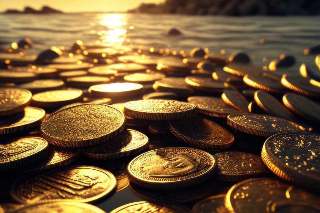 A pile of ccoins