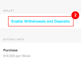 enable withdrawals and deposits page